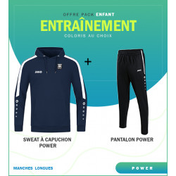 PACK ENFANT SWEAT A CAPUCHE ET PANTALON POWER