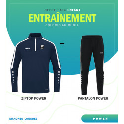 PACK ENFANT SWEAT DEMI ZIP ET PANTALON POWER