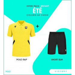 PACK ÉTÉ ENFANT POLO RAP VICTORY ET SHORT ELM