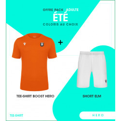 PACK ÉTÉ ADULTE TEE-SHIRT BOOST HERO ET SHORT ELM