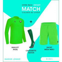 PACK MATCH ENFANT RIGEL HERO MANCHES LONGUES