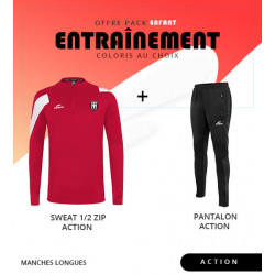 PACK ENTRAINEMENT ENFANT ELDERA ACTION 1/2 ZIP