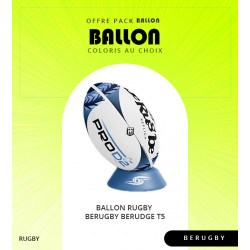 BALLON RUGBY BERUGBY BERUDGE T5